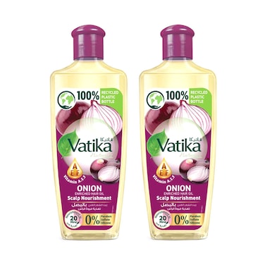 Dabur Vatika Onion Enriched Hair Oil Value Pack 300mlx2 Pieces