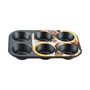 Home Maker Teflon Muffin Pan 6 Cups
