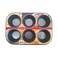Home Maker Teflon Large Muffin Pan 6 Cups