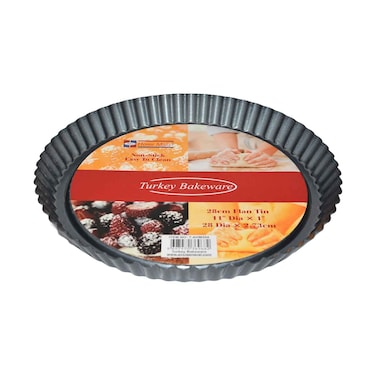 Home Maker Teflon Flan Tin Dot 28x2.73cm