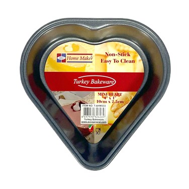 Home Maker Mini Heart Pan Non Stick 10x2.5cm