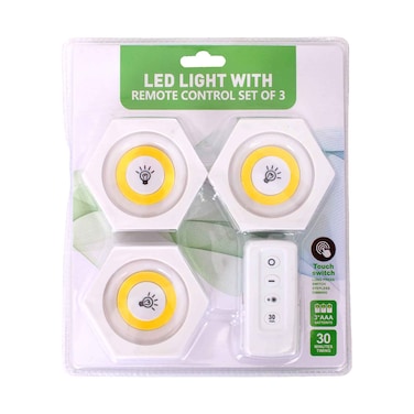 Remote Control Led Light 3 Pieces
