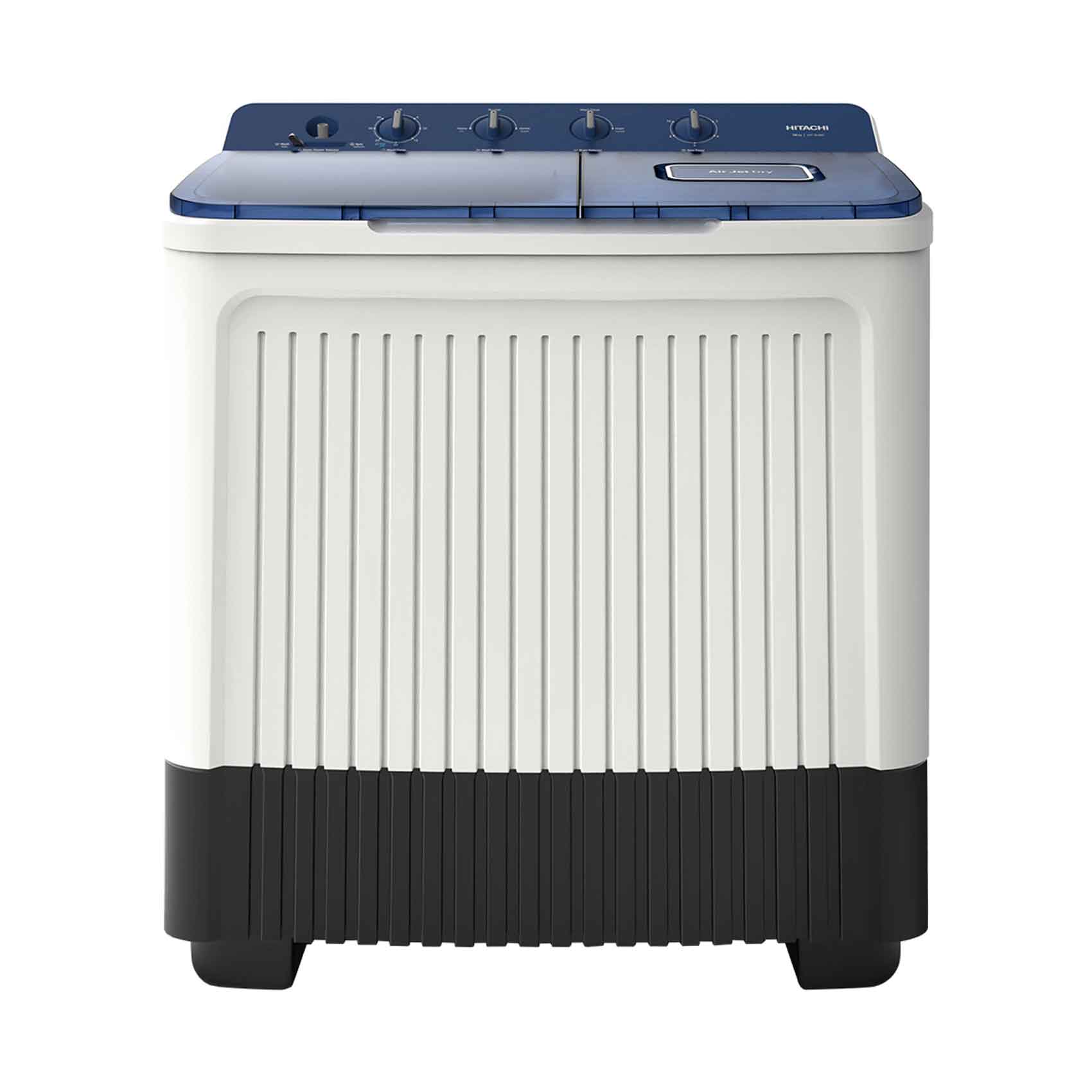 Hitachi Washing Machine Twin Tub Air Jet Dry Dual Lint Filter LTT15JWTPFB 15Kg Pacific Blue