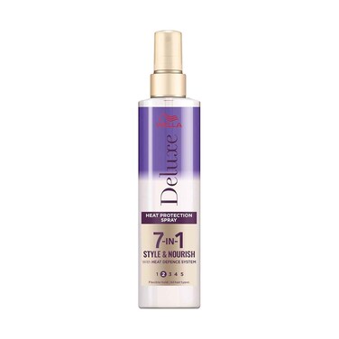 Wella Deluxe Heat Protection Spray 7 In 1 Style &amp; Nourish, Flexible Hold For All Hair Types 150ml