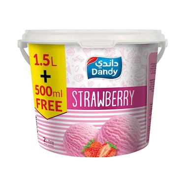 Dandy Ice Cream With Strawberry Flavour 2l