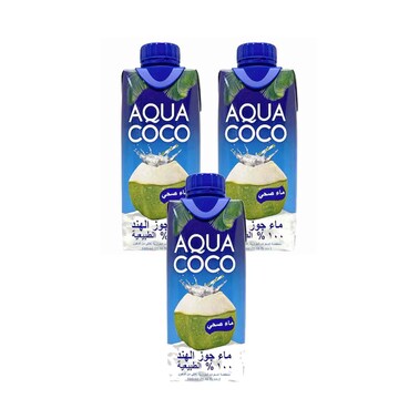 Aqua Coco Coconut Water 330mlx3 Pieces