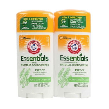 مزيل عرق أرم آند هامر إيسنشالز بإكليل الجبل واللافندر 71 جم × 2 قطعة