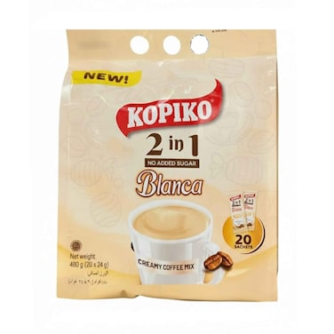 Kopiko Blanca 2 in 1 Instant Coffee Mix 24gx20 Pieces