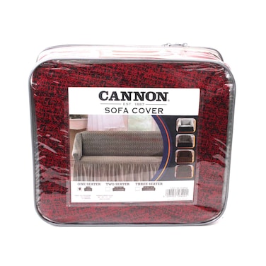 Cannon Sofa Cover One Seater Burgundy