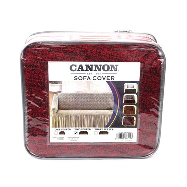 Cannon Sofa Cover Two Seater Burgundy