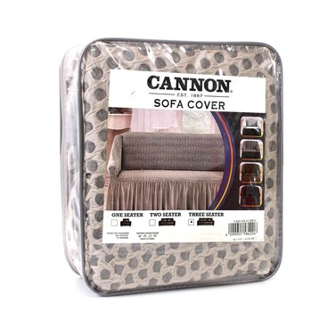 غطاء أريكة كانون ثلاثي المقاعد رمادي