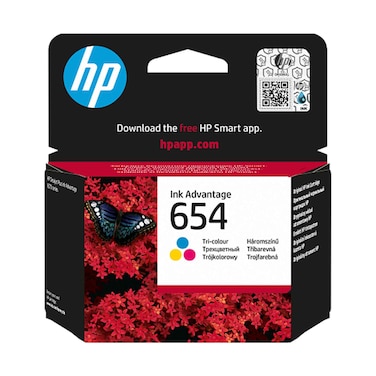 HP Cartridge Ink Advantage 7FP38UE 654 Tri Color