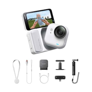 Insta360 Go Ultra Tiny Hands-Free 4K Camera Creator Bundle Arctic White