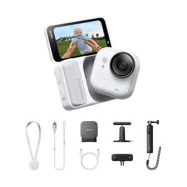Insta360 Go Ultra Tiny Hands-Free 4K Camera Creator Bundle Arctic White