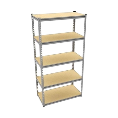 رف معدني قابل للتعديل من 5 طبقات من إكسبرت، 35.5 × 183 سم