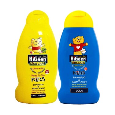 HiGeen Kids Shampoo &amp; Body Wash Assorted 500mlx2 Pieces