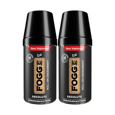 Fogg Absolute Roll On Deodorant for Men 50mlx2 Pieces