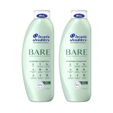 Head &amp; Shoulders Bare Soothing Hydration Shampoo 400mlx2 Pieces