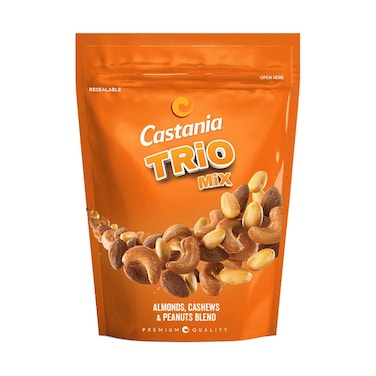 Castania Almond, Cashews and Peanuts Blend Trio Mix 225g