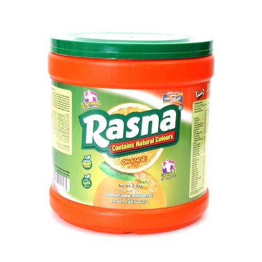 Rasna Instant Powder Mix Drink Orange Flavor 2.5kg
