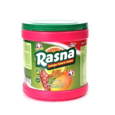 Rasna Instant Powder Mix Drink Fruit Cocktail Flavor 2.5kg