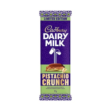 Cadbury Dairy Milk Pistachio Crunch Flavor Chocolate 97g