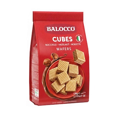 Balocco Wafers Cubes With Hazelnut Flavour 125g