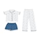 Ladies Pajama 3 Pieces Set Assorted