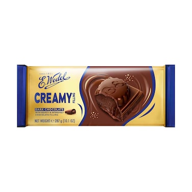 E. Wedel Creamy Filling, Dark Chocolate With Velvety &amp; Intensively Chocolate Filling 287g
