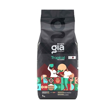 قهوة كافيه جيا نجار إسبريسو استوائية متوسطة التحميص، 1 كجم
