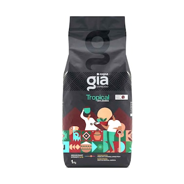قهوة كافيه جيا نجار إسبريسو استوائية متوسطة التحميص، 1 كجم