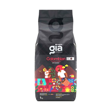 قهوة كافيه جيا نجار إسبريسو كولومبية متوسطة التحميص، 1 كجم