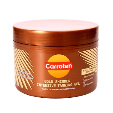 Carroten Gold Shimmer Intensive Tanning Gel With Shimmering Pearls 150ml