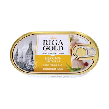 Riga Gold Herring Fillet in Oil 190g