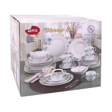 Royal Blue Dinner Set 42 Pieces