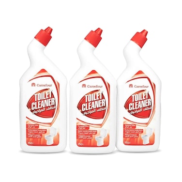 Maf Carrefour Original Toilet Cleaner White 750mlx3 Pieces