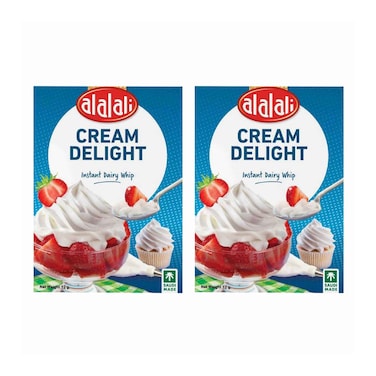 Al Alali Cream Delight Instant Dairy Whip Value Pack 72gx2 Pieces