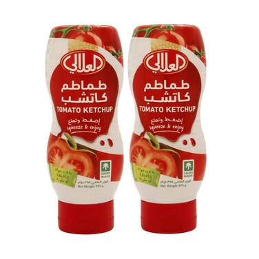 كاتشب طماطم من العلالي (عبوة ضغط) 395 جم × 2