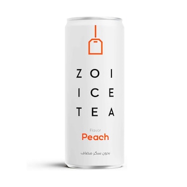 Zoi Ice Tea Drink Peach Flavor 320ml