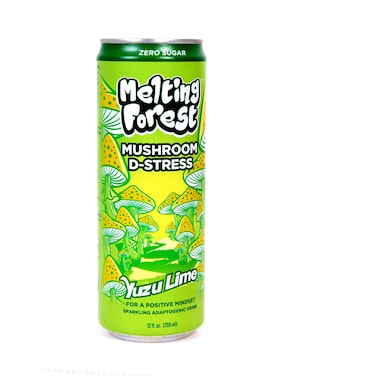 Melting Forest Mushroom D-Stress Sparkling Adaptogenic Drink With Yuzu Lime 355ml