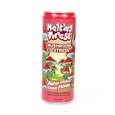 Melting Forest Mushroom D-Stress Sparkling Adaptogenic Drink With Watermelon Elderflower 355ml