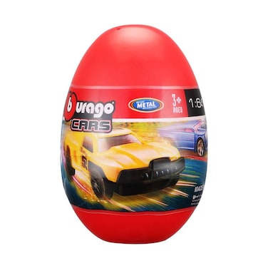Bburago Diecast Egg Car 1/64 Assorted Age 3+