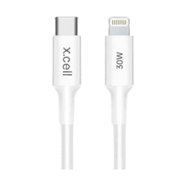 X.Cell 30W Cable C To Lightning 1 Meter White