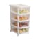 Abel Plast 4 Layer Drawer Set With Wheels Assorted 440x335x765mm