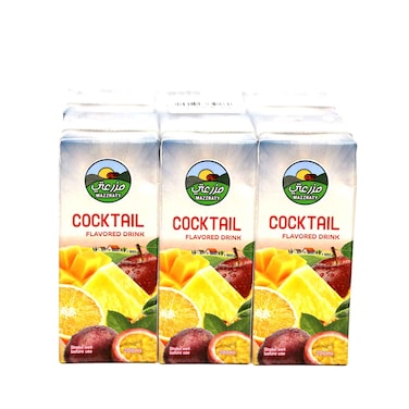 Mazzraty Long Life Juice Cocktail Flavored Drink 200mlx6 Pieces
