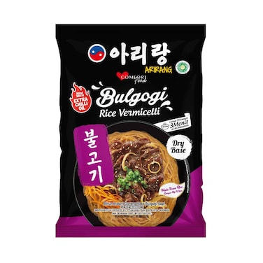 Arirang Bulgogi Rice Vermicelli With Extra Hot Chilli Oil, Dry Base 70g
