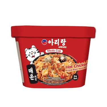 Arirang Meals Cup Hot Chicken Fried Noodles, Dry Base 85g