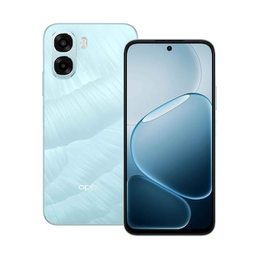 هاتف أوبو A6x بتقنية 5G بشريحتي اتصال، ذاكرة RAM بسعة 4 جيجابايت، وسعة تخزين 128 جيجابايت، لون أزرق جليدي