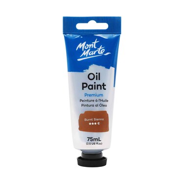 Mont Marte Oil Paint Tube Burnt Sienna 75ml