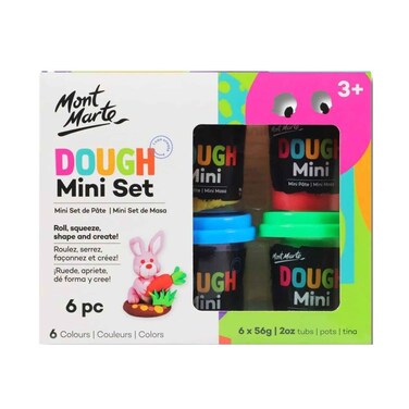 Mont Marte Kids Play Dough Set 56gx6 Pieces